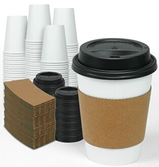 Ginkgo Disposable Paper Coffee Cups